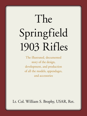 cover image of The Springfield 1903 Rifles